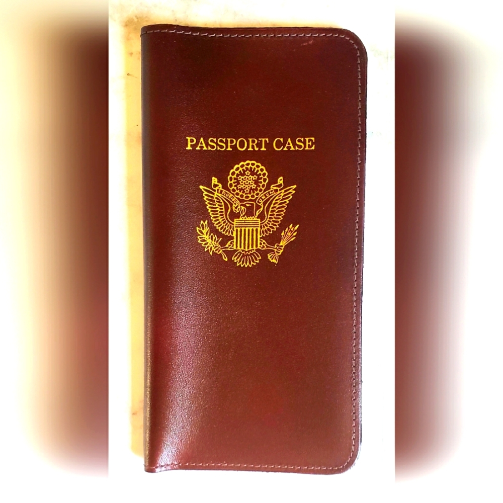 Vintage Retro Passport Travel Wallet Card Holder ID case